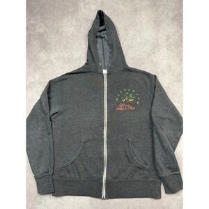 Coachella 2016 Lineup Zip Hoodie Charcoal Gray Festival Concert Merch Women M